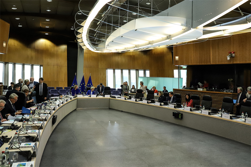 EU Commissioners meet for the weekly College meeting at the European Commission headquarters in Brussels, Belgium (pic credit: Valeria Mongelli/AFP via Getty Images)