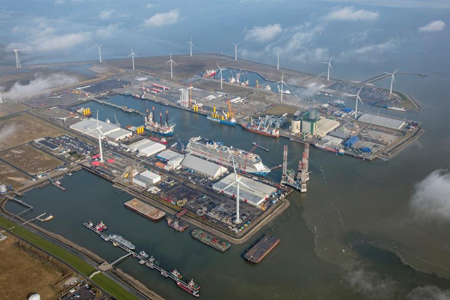 The planned offshore wind capacity would power electrolysers in the port of Eemshaven (pic: Groningen Seaports)