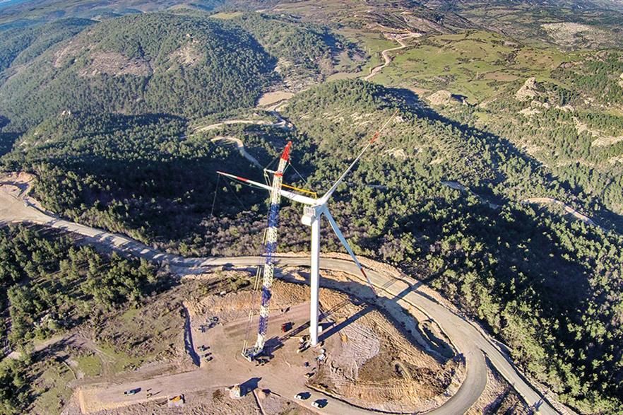 Ambitious plans… The Turkish government aims to more than triple installed wind capacity to 25GW by 2030 (pic: EnBW)