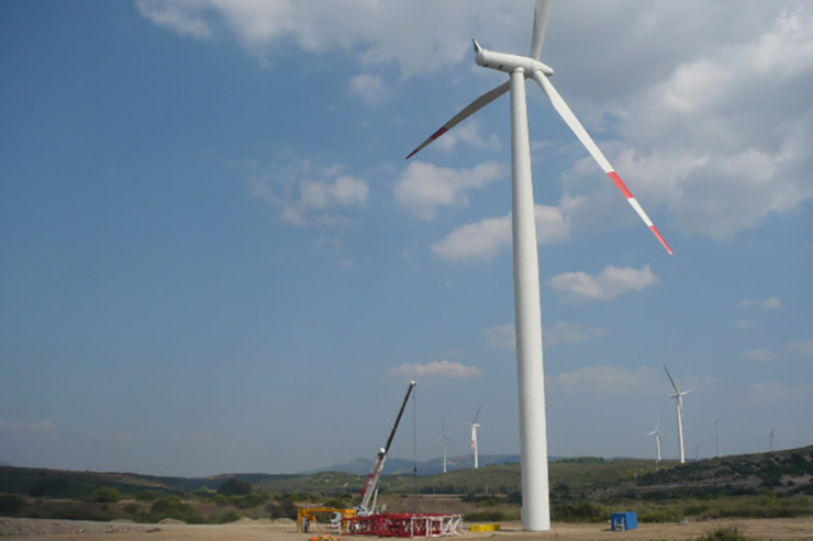 Italy has 8.8GW of wind capacity installed, including Enel Green Power's 80MW Portoscuso project
