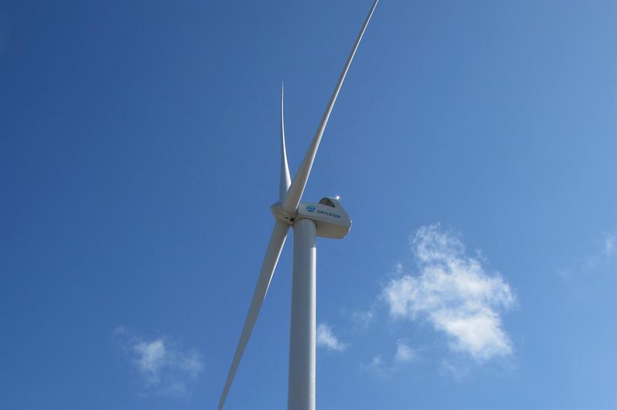 Envision's 3MW turbine will be installed at the project