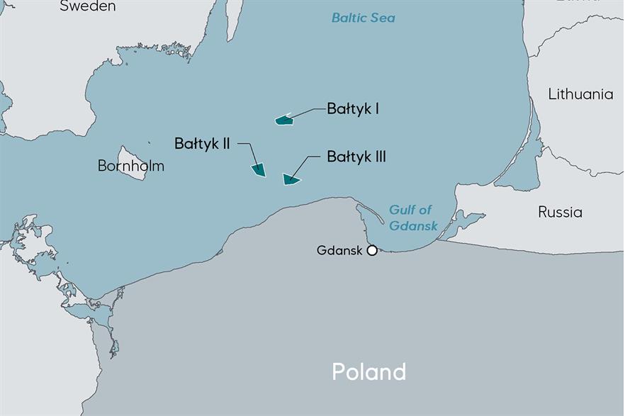Equinor is partnering with Polenergia on three offshore wind projects off Poland's Baltic Sea coast
