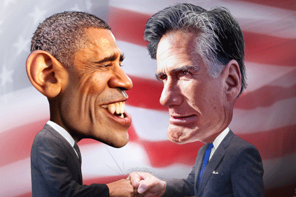 US President Barack Obama and Republican contender Mitt Romney