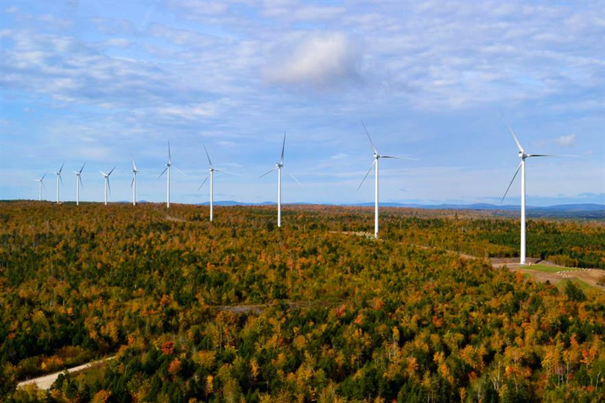 Vestas also supplied turbines to First Wind's Bull Hill project in Maine