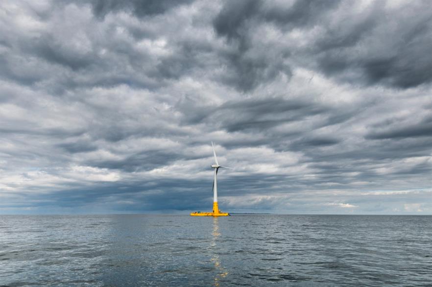 Ideol's first Floatgen demonstrator in the Atlantic Ocean (pic credit: Ideol and V.Joncheray)