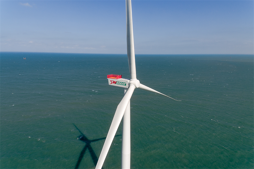 Taiwan currently has 237MW of operational offshore wind capacity (pic credit: Swancor)