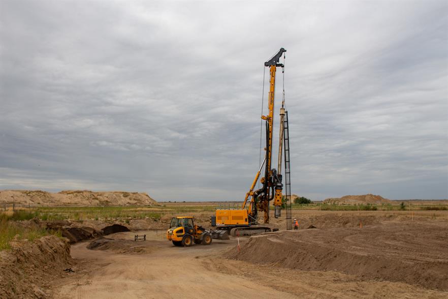 Construction is under way at ABO Wind's Forst Briesnig I site in Brandenburg
