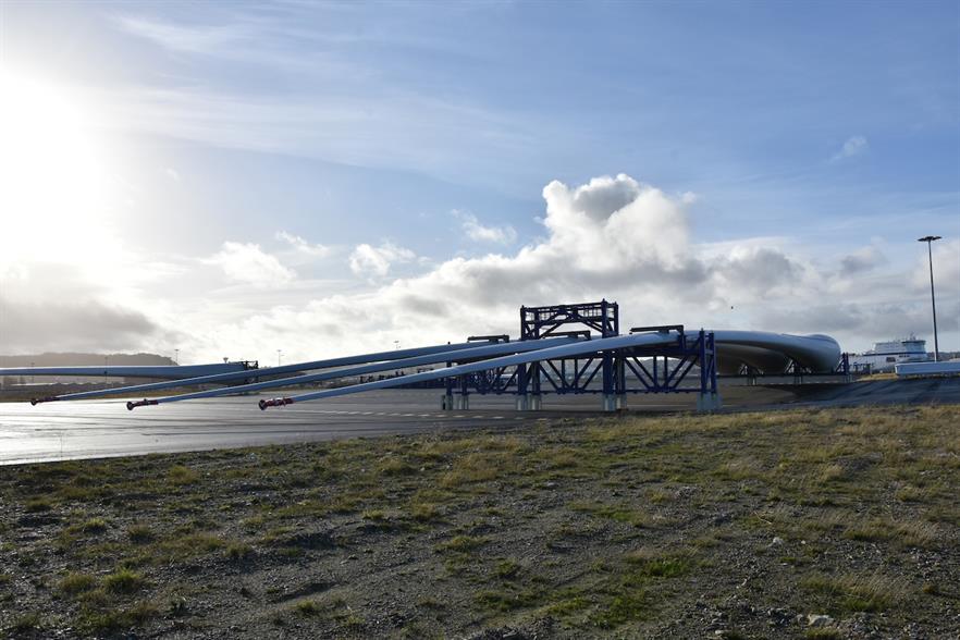 LM Wind Power recently produced the first 107-metre blades (above) for GE’s 12MW-plus Haliade-X offshore wind turbine