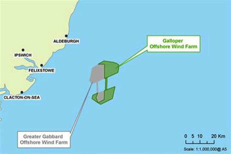 Galloper would be located off the east coast of the UK