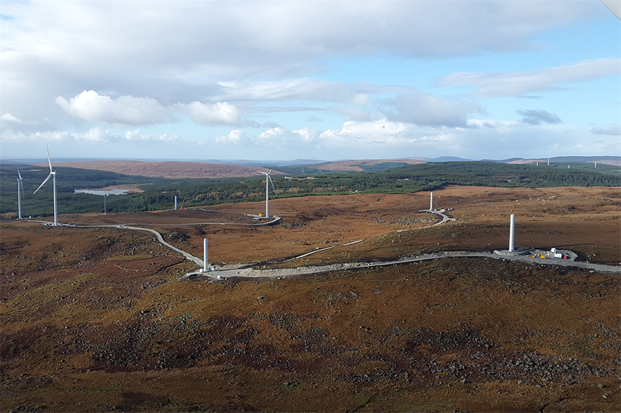Coillte previously worked with UK-based utility SSE to develop the 105MW second phase of the Galway Wind Park