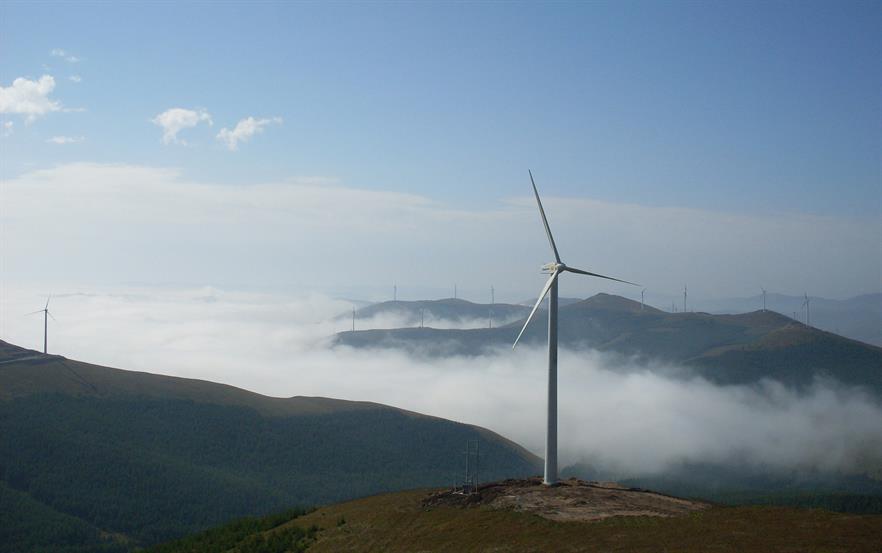 China is targeting 210GW of wind power by 2020