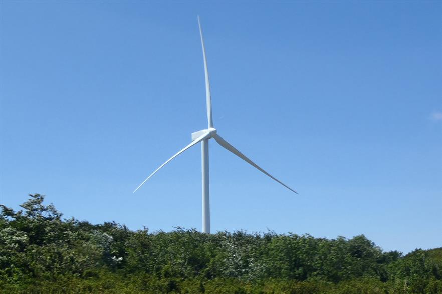 Gamesa's G114 prototype turbine in Alaiz, northern Spain