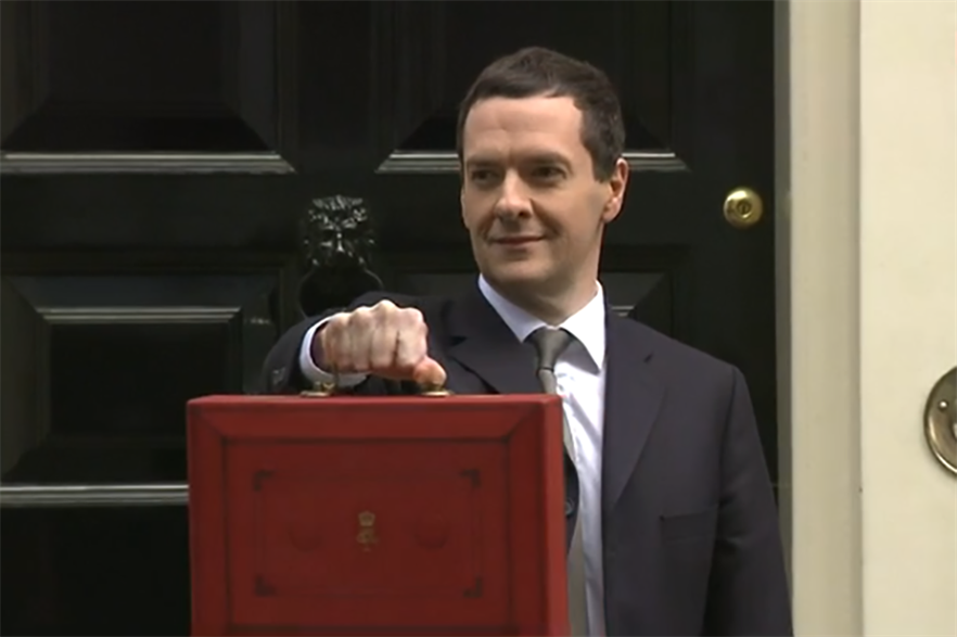 Chancellor of the exchequer George Osbourne presents the 2015 budget