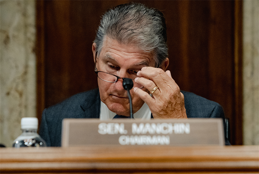 The proposed law would speed up approval for key energy projects, including a natural gas pipeline in Virginia favoured by senator Joe Manchin (pic credit: Shuran Huang for The Washington Post via Getty Images)