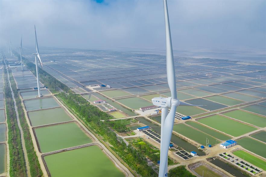 China alone accounted for 47% of all wind built in 2021 (pic credit: Goldwind)