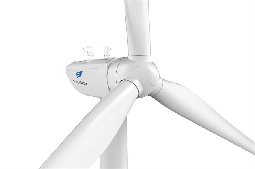 Goldwind previously offered its GW154 6.7MW for offshore applications