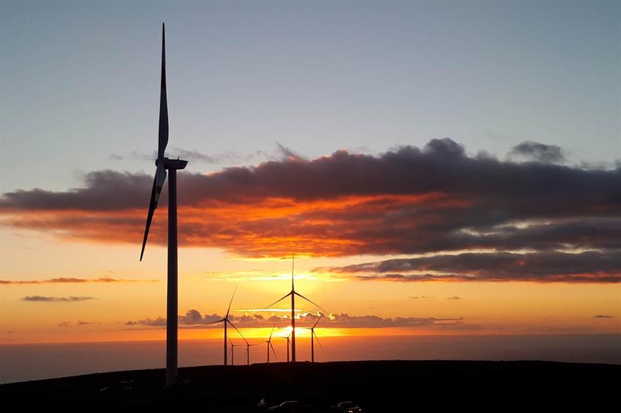 The Punta Sierra project in Chile comprises 32 2.5MW Goldwind turbines
