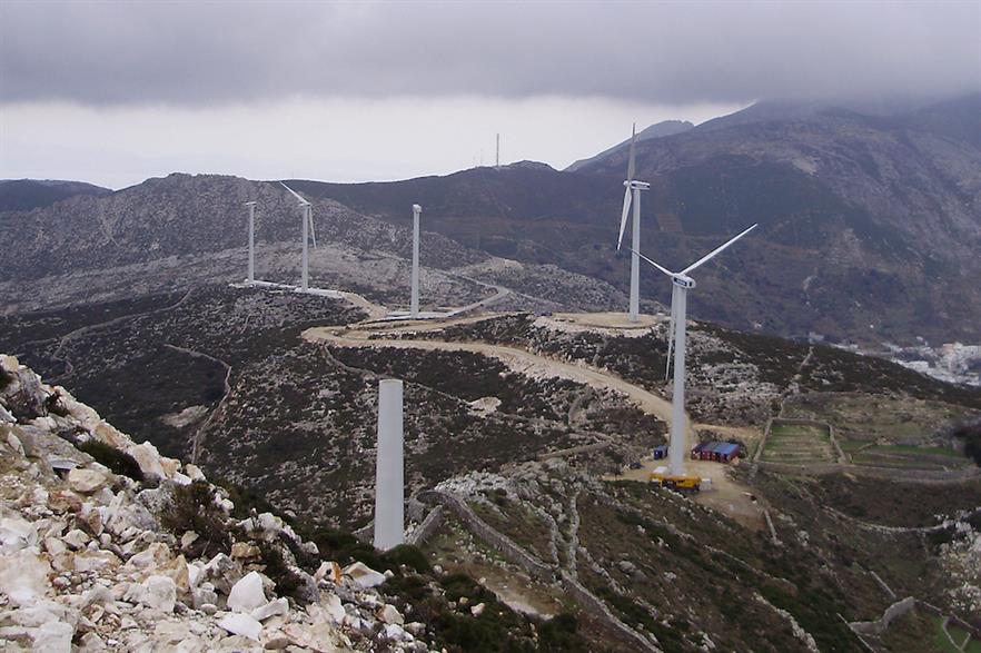 Greece has just over 3.8GW of operational onshore wind capacity, nearly half supplied by Vestas
