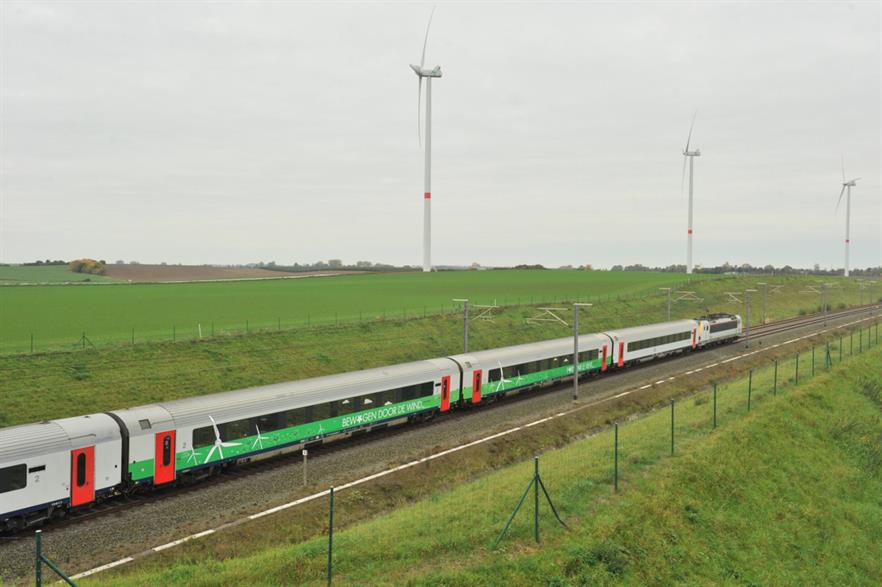 The 14MW E40 Gingelom project sits beside a Belgian railway line (pic: Greensky)