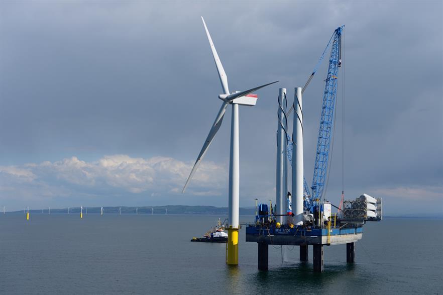 GIB invested in the Gwynt y Mor offshore project 