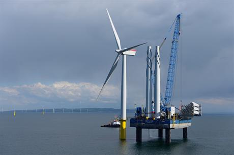 Turbine installation was completed in July