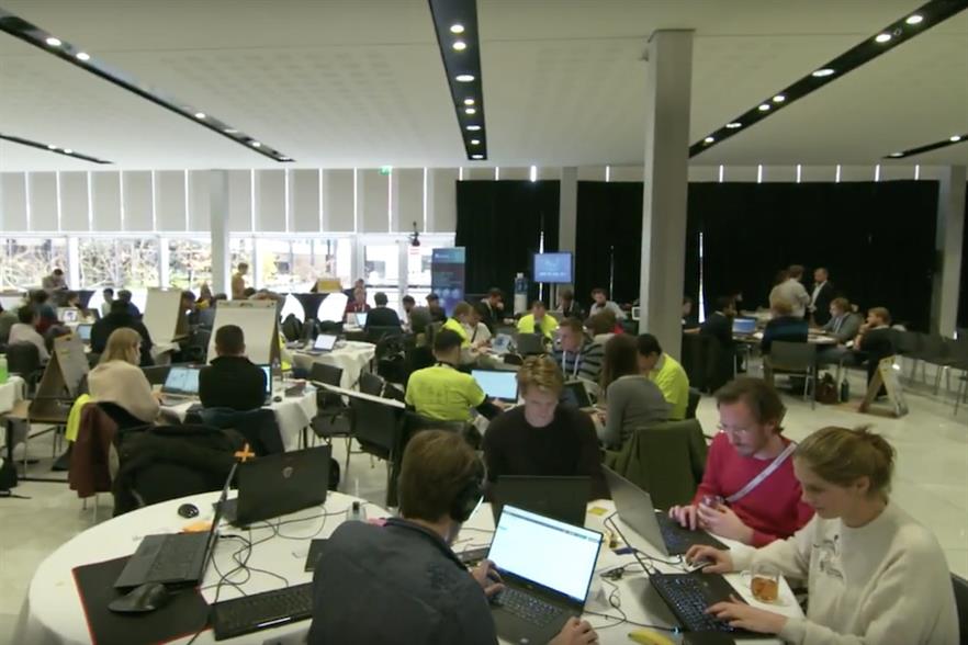 Last year's Hack the Wind event at WindEurope's conference in Amsterdam (pic credit: InnoEnergy)