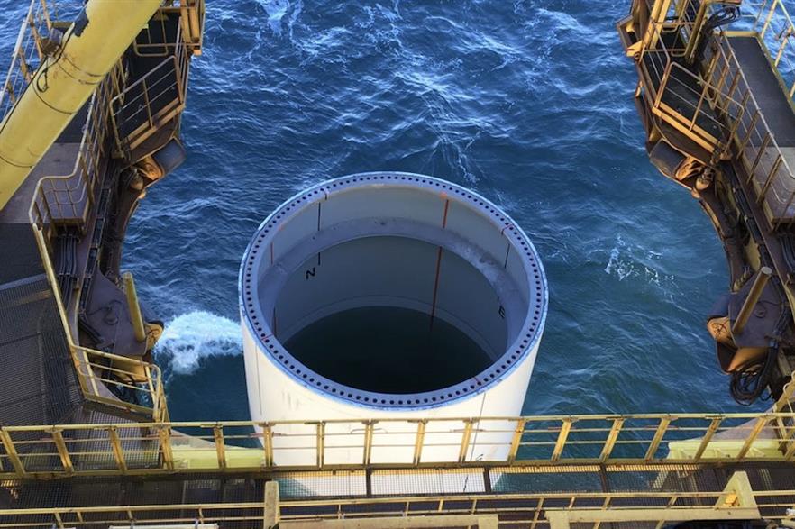 Monopiles are the most common form of offshore wind turbine foundations in European waters (pic: Ørsted)