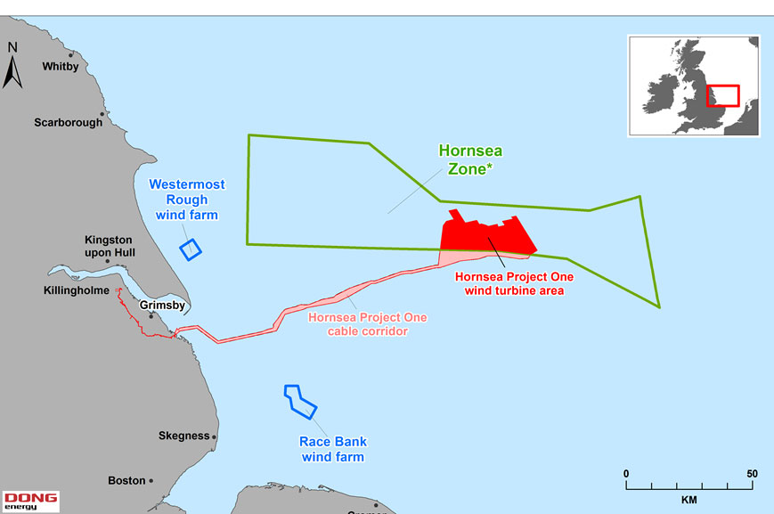 Dong Energy now owns the whole of the Hornsea zone