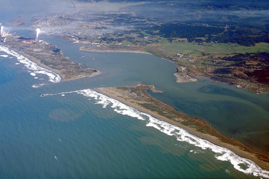 Aerial view of Humboldt Bay and the city of Eureka in Humboldt County, California (pic credit: Robert Campbell/Wikimedia Commons)
