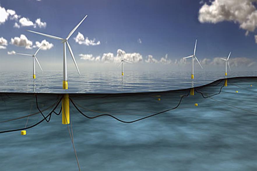 A digital impression of the 30MW floating project