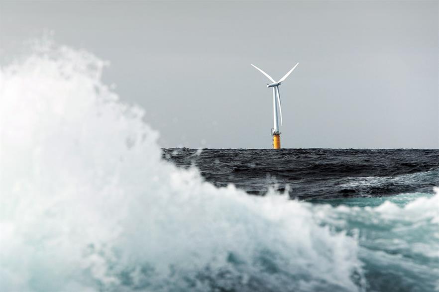 Hywind Scotland, set to be first online commercial project.     Pic: Karmoy Rogaland Statoil
