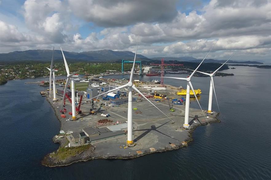 SGRE supplied turbines to the Hywind Scotland site, and were assembled in Stord (pic: Odd Henning Gilje / NSG)