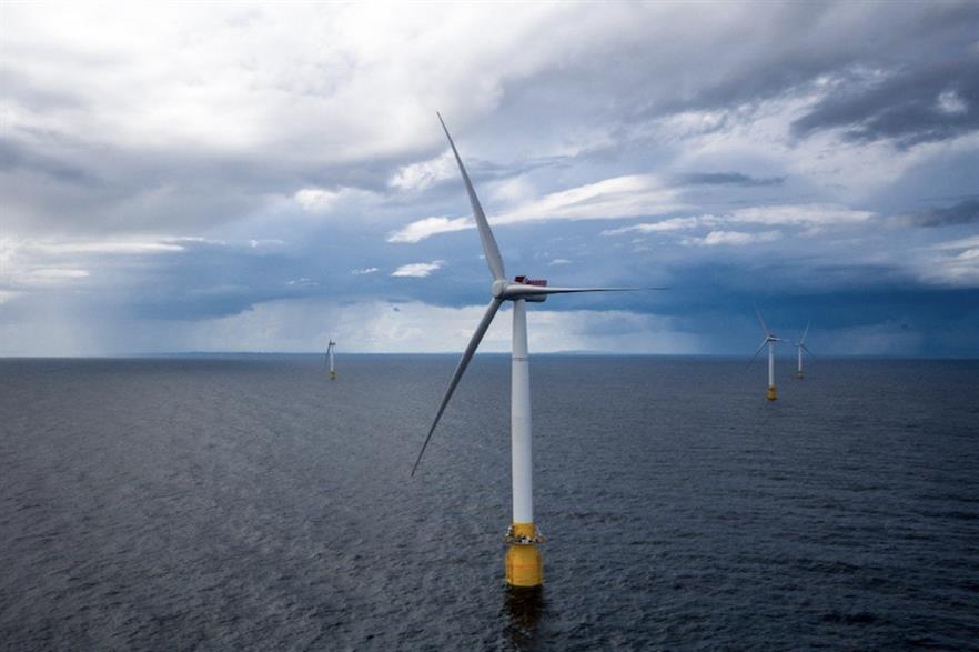 The world's first floating wind project, Hywind, off the coast of Scotland (pic credit: Øyvind Gravås / Woldcam - Statoil ASA)