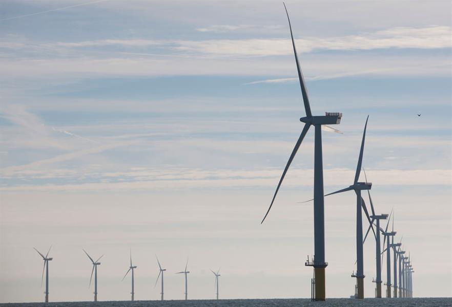 Capacity boost… The 389MW West of Duddon Sands came online in October