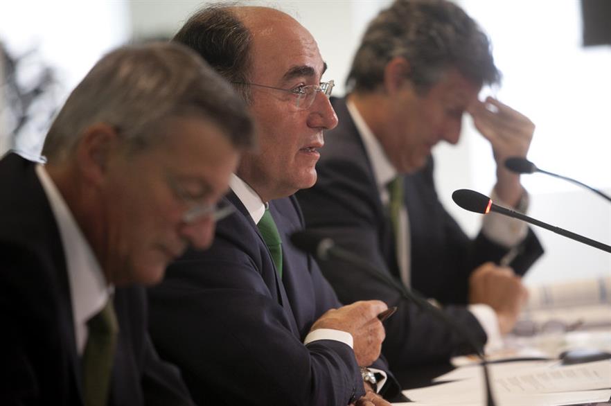 Iberdrola's executives at the Q1 results presentation