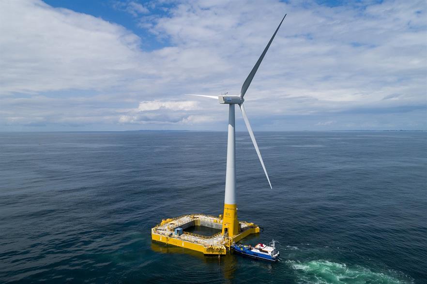 To-date France's offshore wind capacity comprises a 2MW floating demonstration project from Ideol