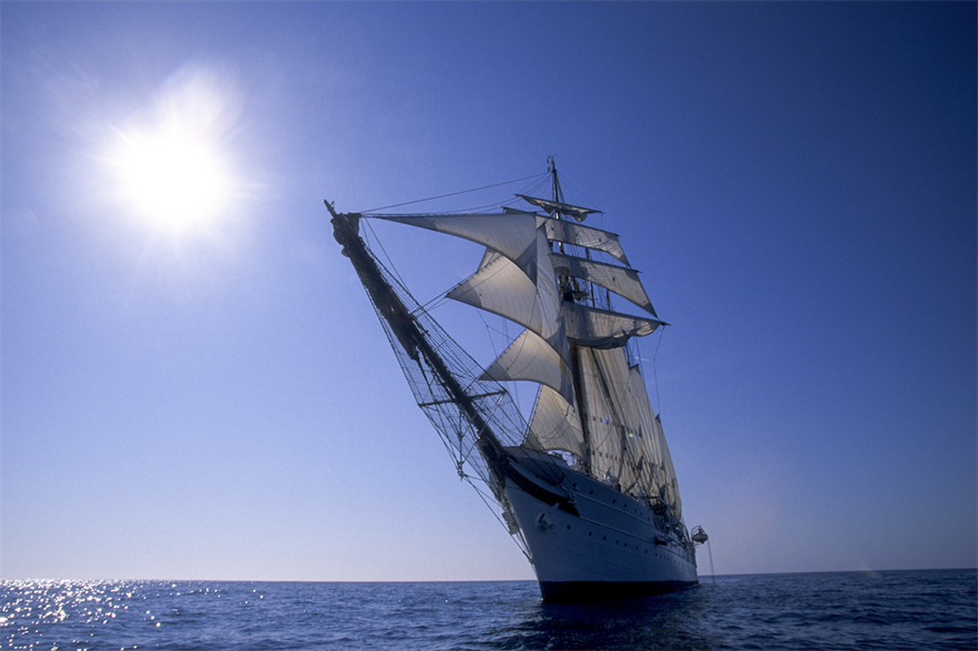 IberBlue’s newly unveiled floating wind farms are named after Spanish and Portuguese navy training ships, including the Juan Sebastián Elcano (above) (pic credit: Xurxo Lobato/Getty Images)