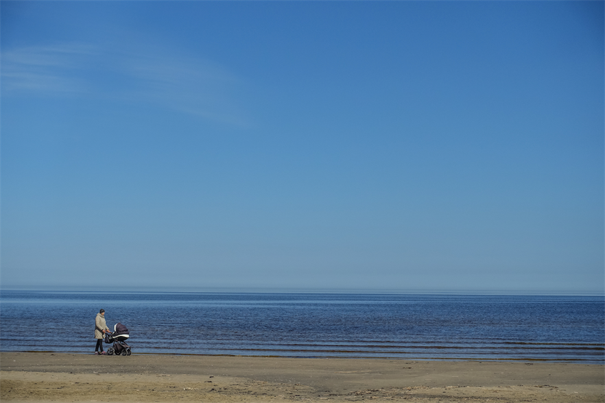 Looking out to the Gulf of Riga from Jurmala Beach, Latvia (pic credit: NurPhoto/Getty Images)
