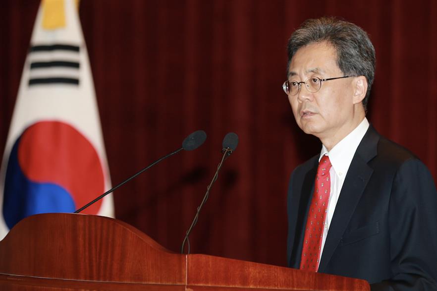 Kim Hyun-chong (above) was announced as South Korea's new trade minister at the end of July