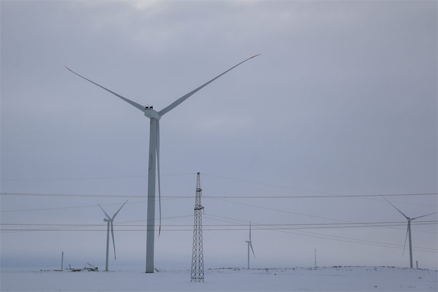Enel Russia’s under-construction Kolskaya wind farm in Murmansk, Russia (pic credit: Semen Vasileyev/Anadolu Agency via Getty Images)