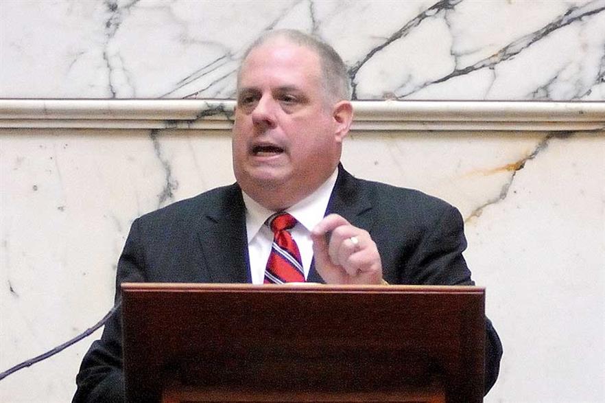 Veto… Maryland governor Larry Hogan (pic: Maryland GovPics)