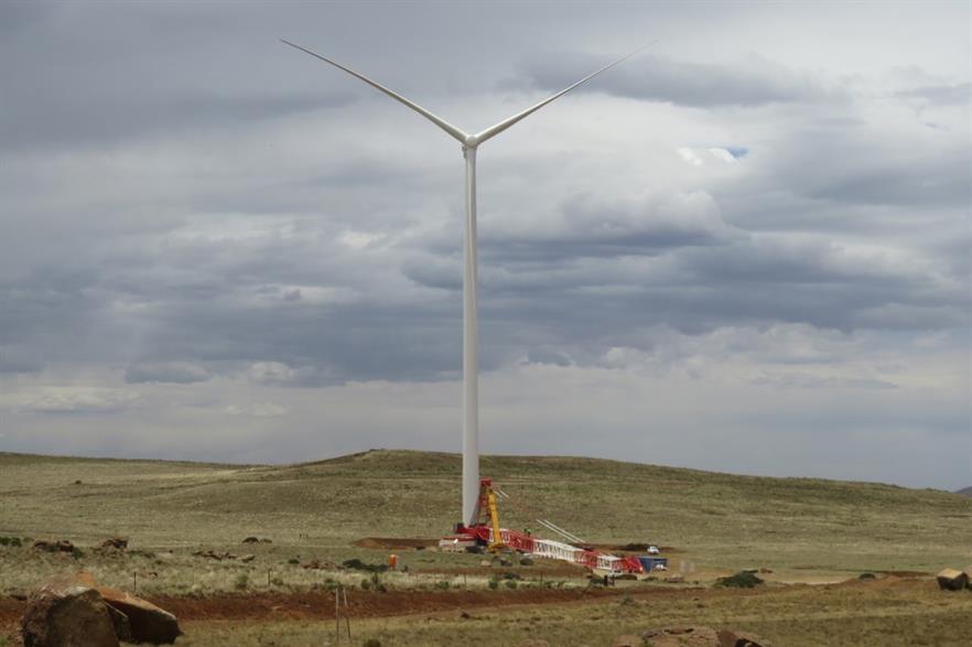 Lekela Power's 80MW Noupoort wind project under construction in South Africa