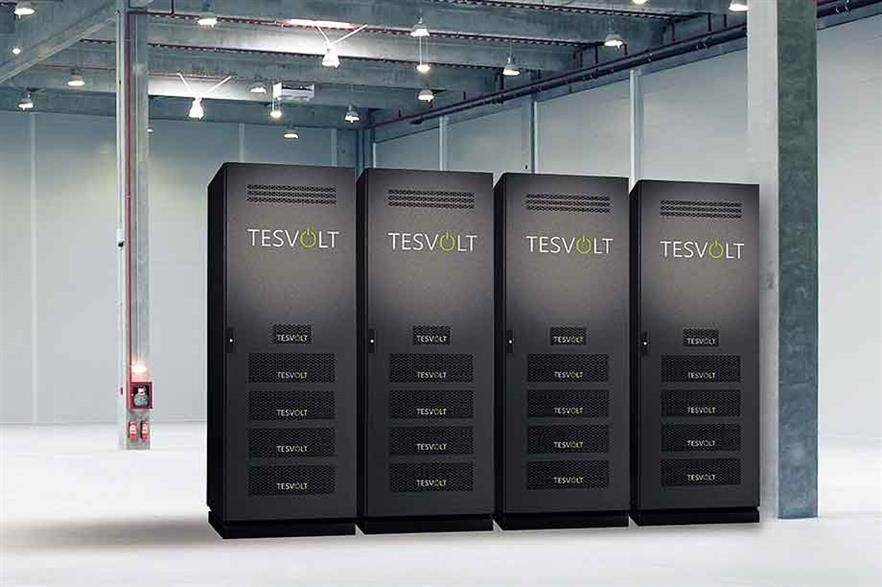 Costs for batteries are falling and they can respond quickly when needed, making them well suited providing network services (pic: Tesvolt)