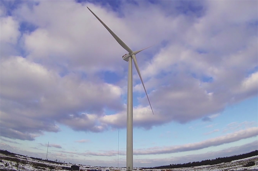 MHI-Vestas' V164 8MW turbine installed at the Osterild onshore test site