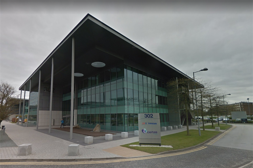MHI Vestas has opened a new administrative office in Warrington, northwest England (pic: Google Maps)