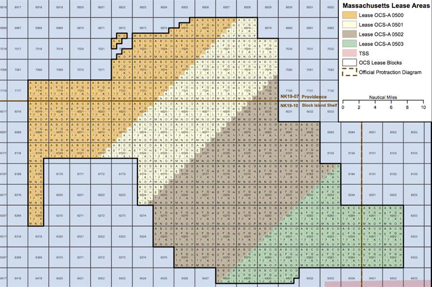 CIP has acquired OffshoreMW and Lease Area OCS-A 0501 (cream) off Massachusetts