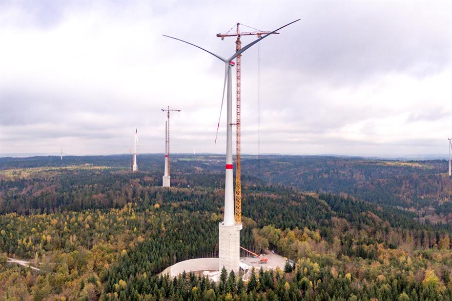 The turbine has a maximum tip height of 246.5 metres — a world record