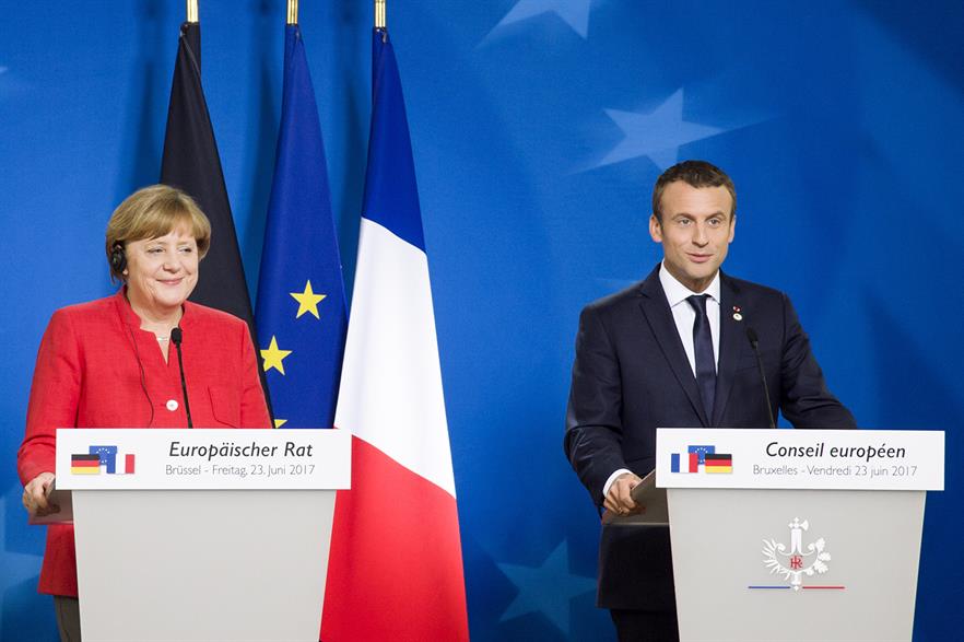 German chancellor Angela Merkel and French president Emmanuel Macron (pic: European Council)