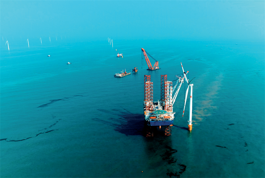 China leads the way with the deployment of offshore wind, according to the report (pic credit: MingYang)