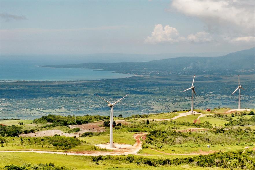 The Munro wind project near St Elizabeth, Jamaica (pic: JPS)